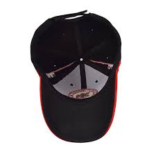 Texas Red & Black 3D Embroidered Baseball Cap, Hat