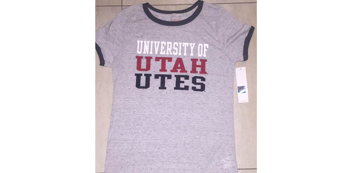 University of Utah Utes Women’s Ringer Tee, Size XL