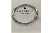 Kate Spade Womens Metallic Spot the Spade Studded Hinged Bangle