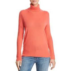 AQUA Cashmere Turtleneck Sweater