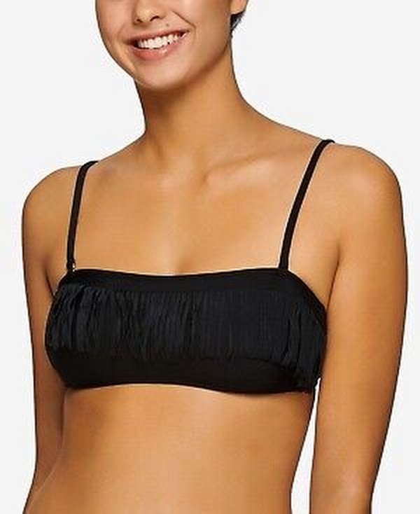 Hula Honey Juniors Fringe Bandeau Swim Top