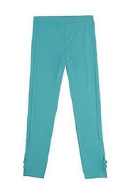 French Toast Girls’ Little Ruched Legging, Drift Turquoise, Size 4