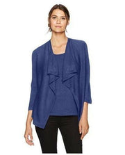 Sag Harbor Womens 3/4 Sleeve Waterfall Front 2fer