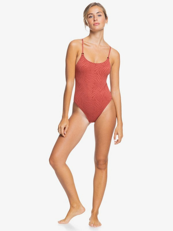 Roxy Wild Babe One-Piece Swimsuit, Size Medium