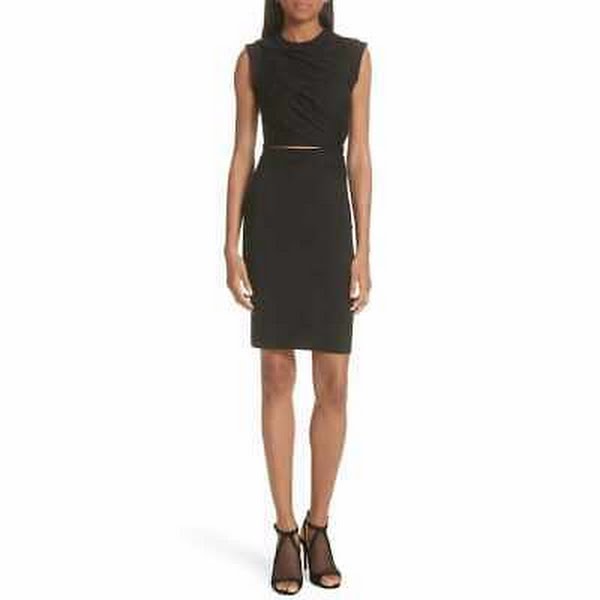 ALEXANDER WANG. T Keyhole Twist Compact Jersey Dress, Size Medium