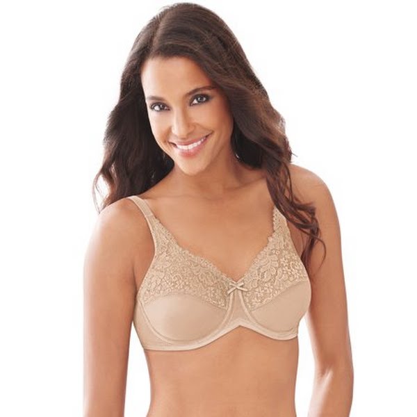 Lilyette Womens Comfort Lace Minimizer Bra Style-428, Size 38DDD