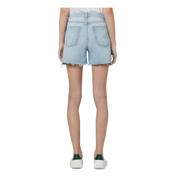 Hudson Jeans Devon High-Rise Denim Shorts, Size 31