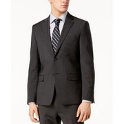 Calvin Klein Mens Skinny-Fit Extra Slim Infinite Stretch Suit Charcoal 40L