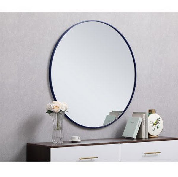 Elegant Lighting MR4044BL Eternity 42 X 42 inch Blue Wall Mirror