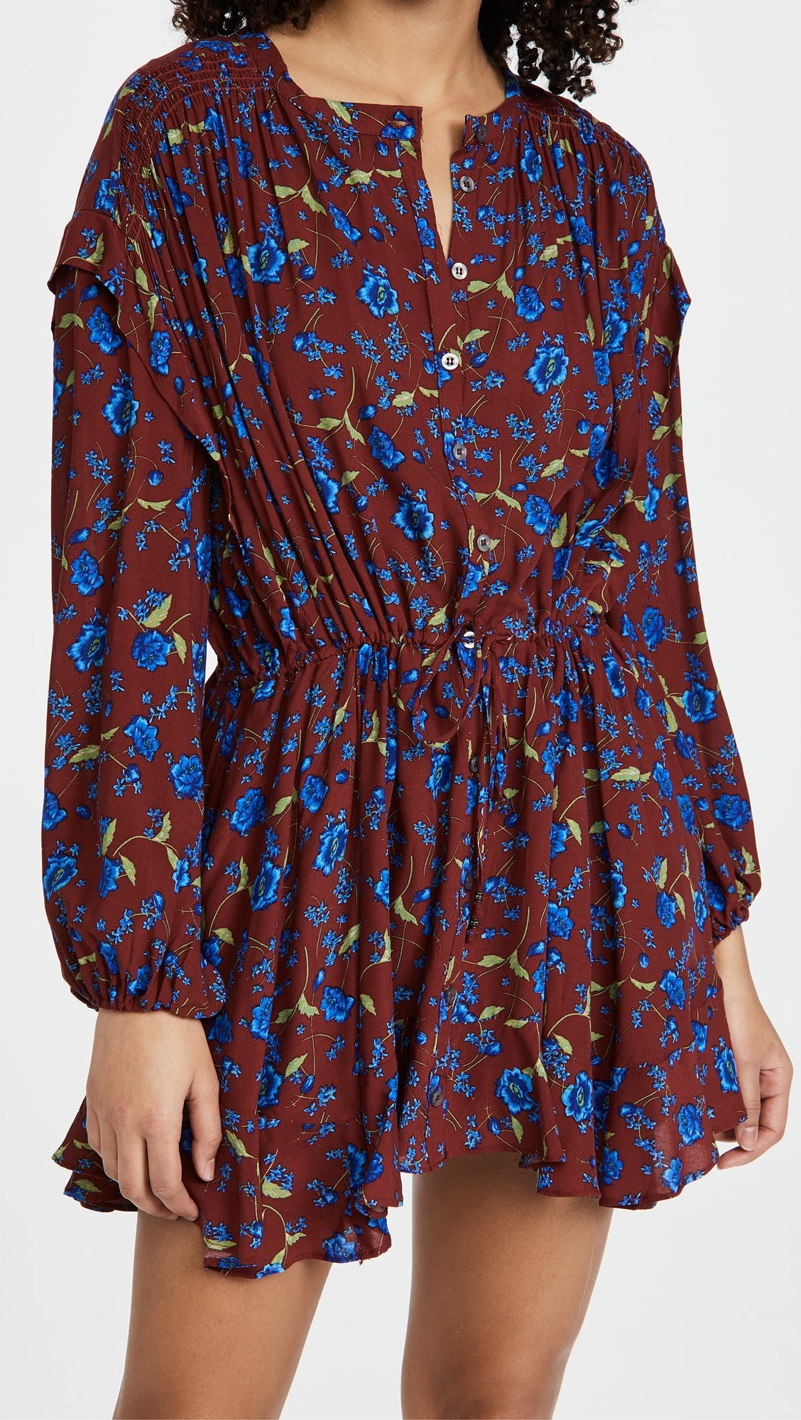 Free People Flower Fields Mini Dress, Size Medium