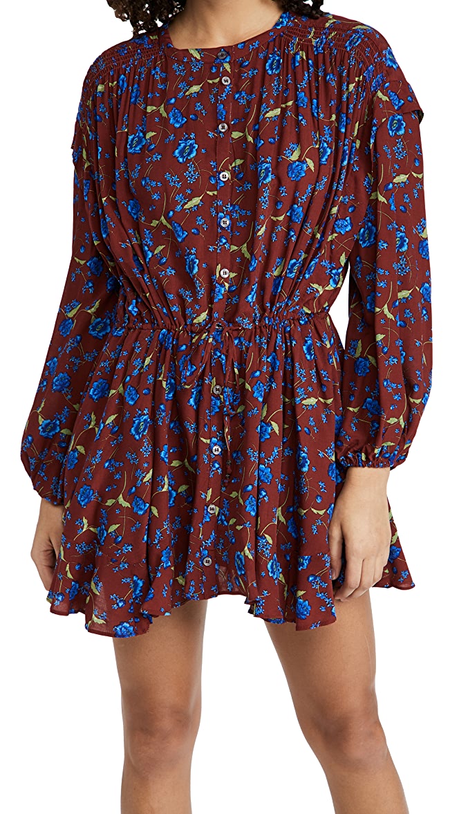 Free People Flower Fields Mini Dress, Size Medium