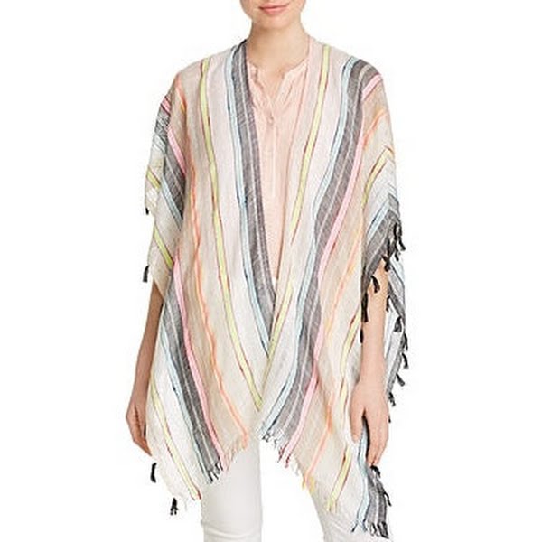 Echo Boardwalk Tasseled Striped Ruana