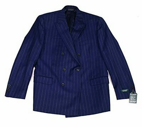 Lauren Ralph Lauren Mens Classic-Fit Double-Breasted UltraFlex Sport Coat