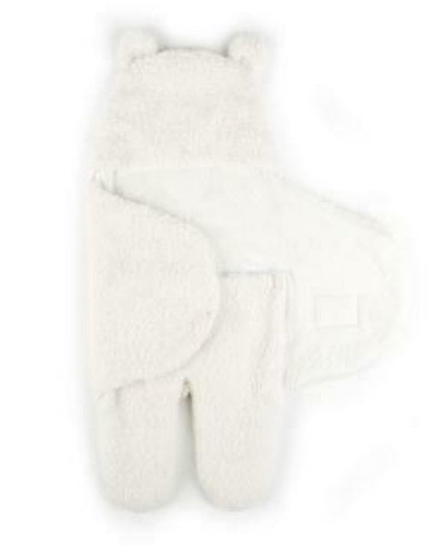 Tadpoles Sherpa Teddy Bear Swaddle Wrap Bedding, Size 0-6 Months