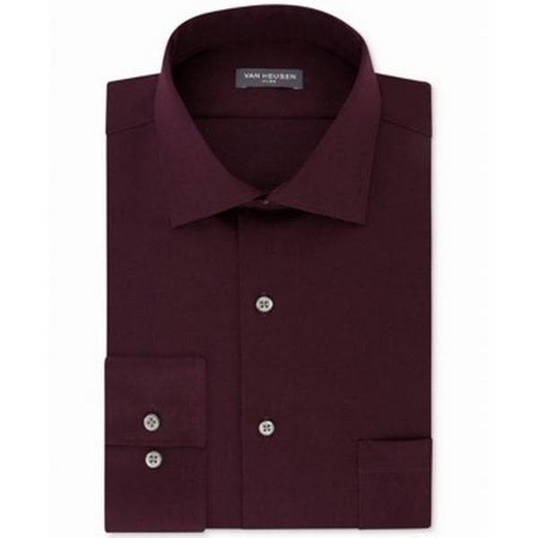 Van Heusen Mens Classic-Fit Poplin Dress Shirt