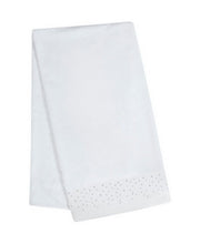 Decor Studio Rhinestone Bath Towel, White 28x52