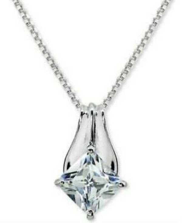 Giani Bernini Cubic Zirconia Kite 18 Pendant Necklace in Sterling Silver