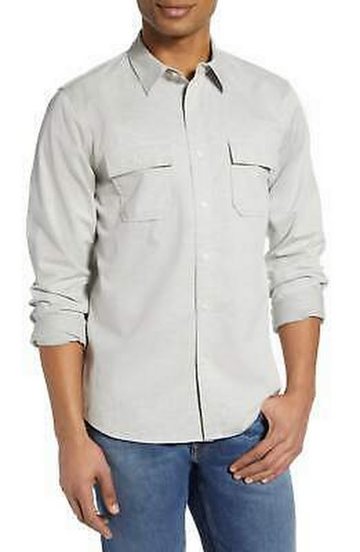 Frame Mens Bedford Classic Fit Solid Button-up Shirt