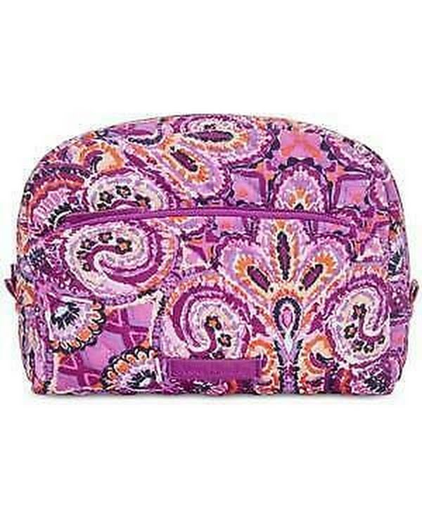 Vera Bradley Iconic Small Cosmetics Case-Pink/Multi