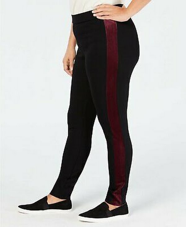 Style & Co. Womens Plus Mid Rise Comfort Waist Leggings