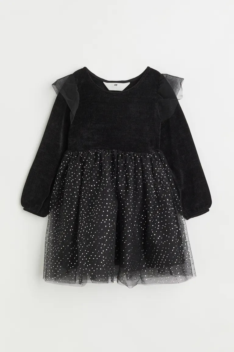 black and white h and m dress H and M Chenille and Tulle Dress, Size 7–8 – Vanessa Jane