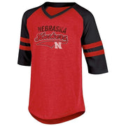Champion NCAA Nebraska Cornhuskers Youth Girls Half Sleeve Tunic, Red, Medium
