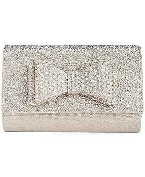 I.n.c. Leesie Bow Clutch,  - Silver