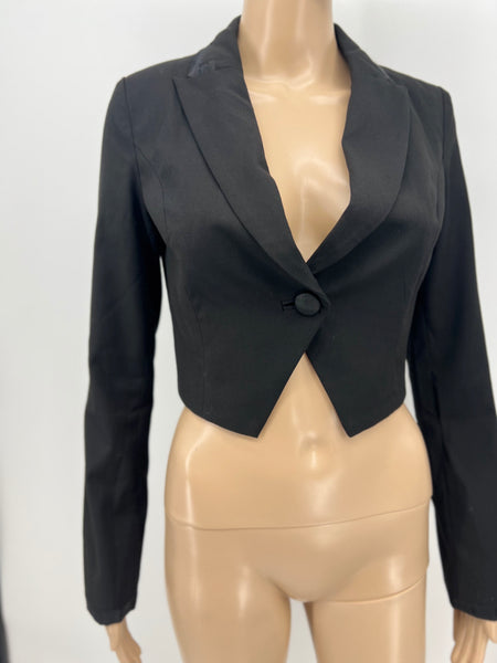 Only Love Collection Urbanized Brima Black Blazer, Size Medium