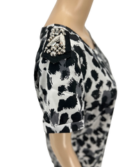 H&M Divided A-line Dress Women's Leopard Print , Size 8