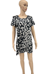 H&M Divided A-line Dress Women's Leopard Print , Size 8