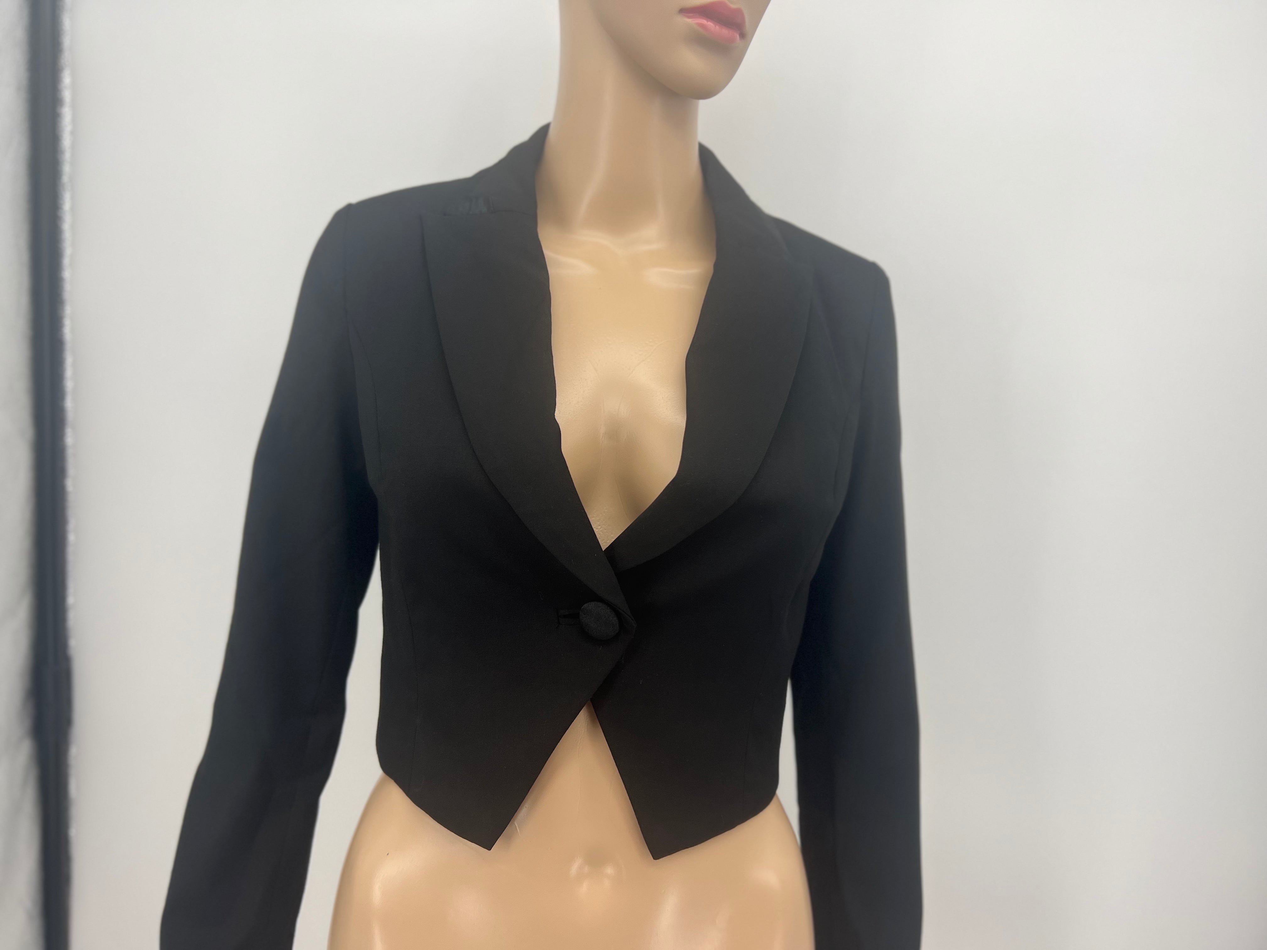 Only Love Collection Urbanized Brima Black Blazer, Size Medium