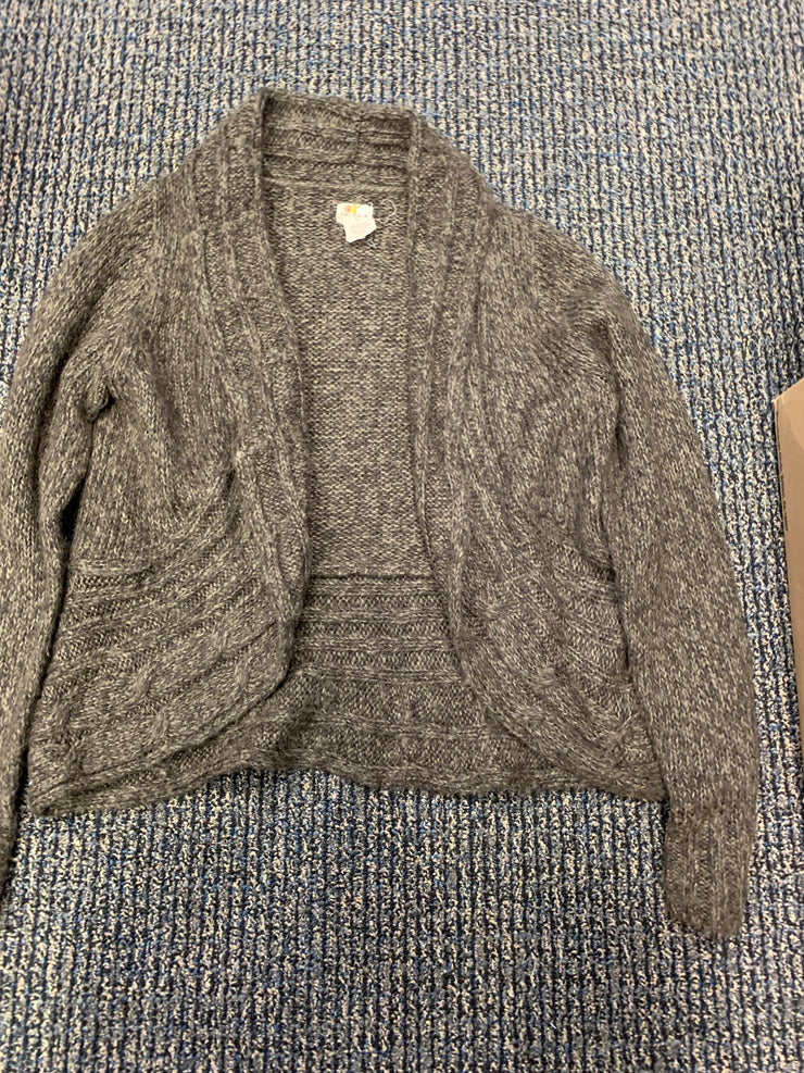 Mudd Juniors Brown Open Cardigan Sweater, Size Large