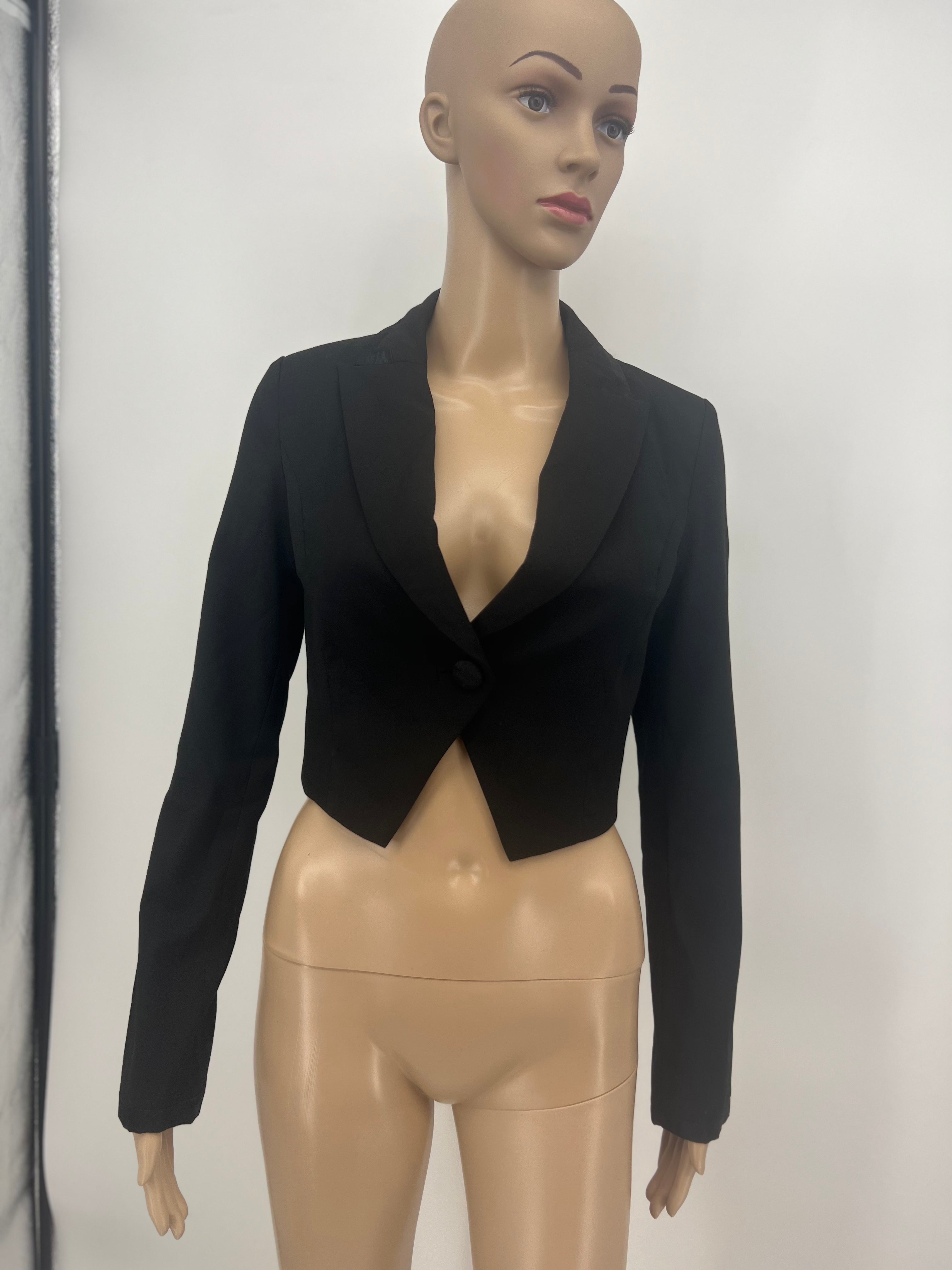 Only Love Collection Urbanized Brima Black Blazer, Size Medium