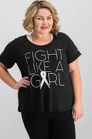 Ideology Womens Fight Like A Girl Breast Cancer Research Tee