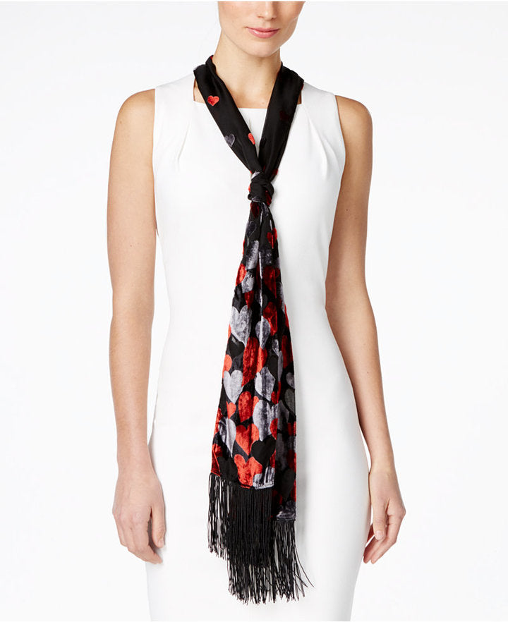 Inc International Concepts Ombrandeacute; Velvet Hearts Skinny Scarf