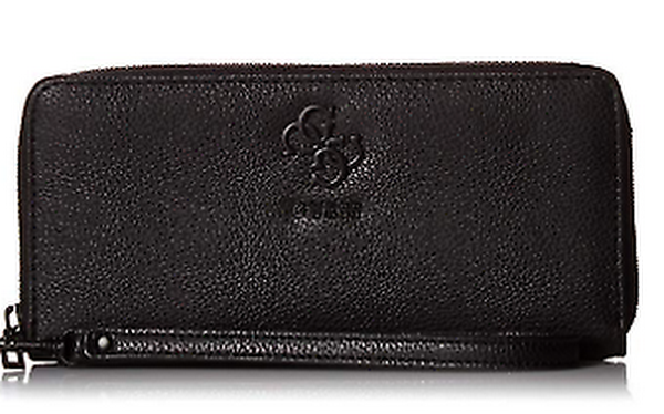 Guess Digital Zip-Around Wallet, Black