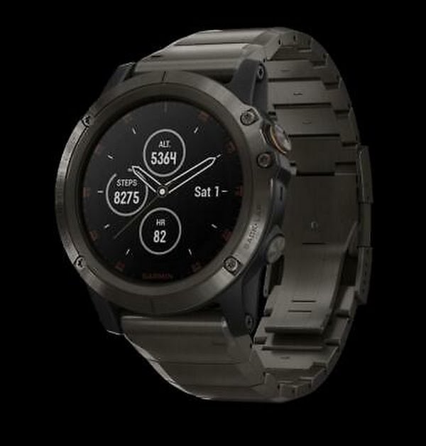 Garmin Fenix 5X Plus Sapphire Gray Titanium | 010-01989-04