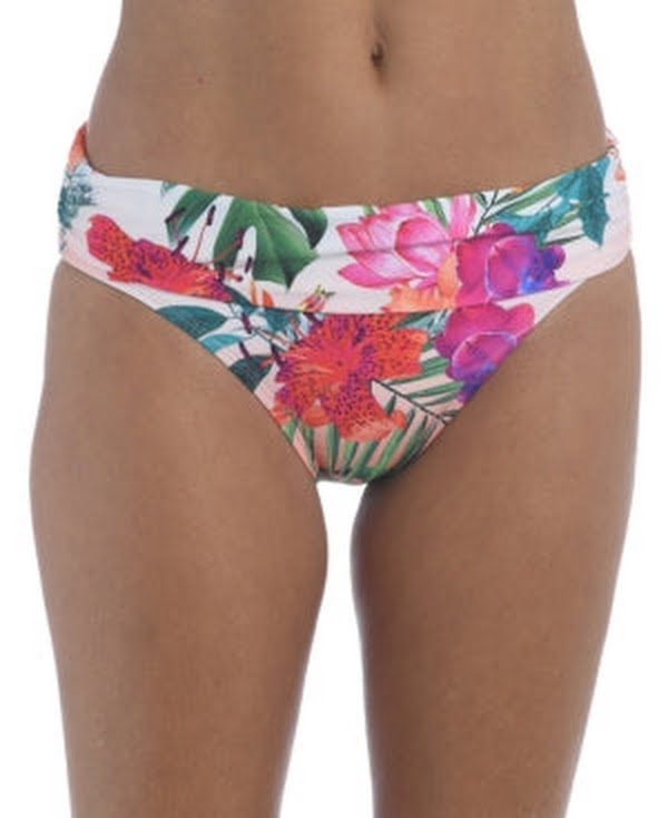 La Blanca Garden Shirred Bikini Bottoms