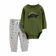 Carters Infant Boys 2-Piece Dinosaur Bodysuit and Pant Set, Size 12Months