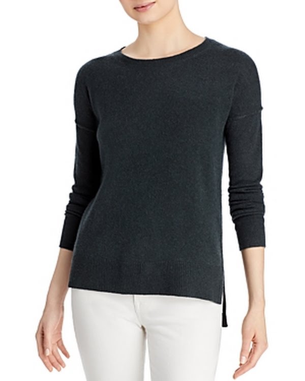 Aqua Cashmere High Low Cashmere Sweater