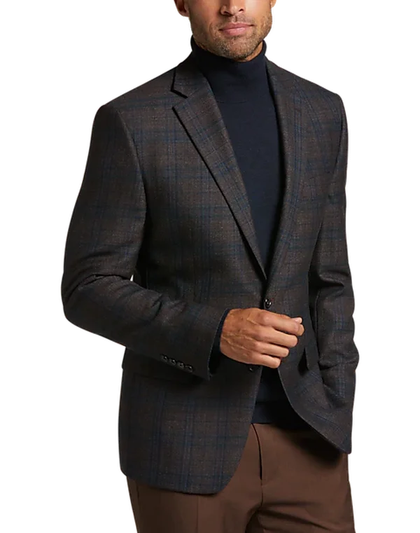 Lauren Ralph Lauren Mens Ultra Flex Plaid Sport Coat, Size 38R