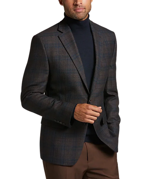 Lauren Ralph Lauren Mens Ultra Flex Plaid Sport Coat, Size 38R