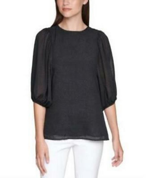 Calvin Klein Balloon-Sleeve Top