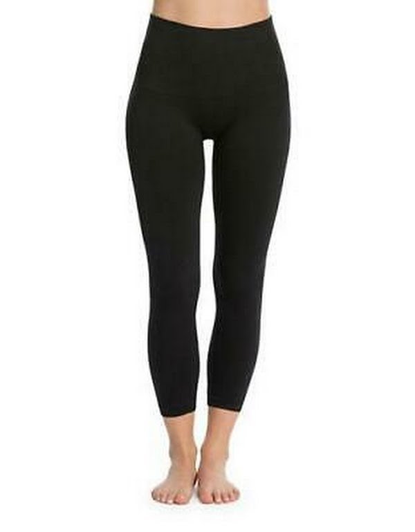 Spanx Womens Look at Me Now Crop Seamless Leggings, Size Large