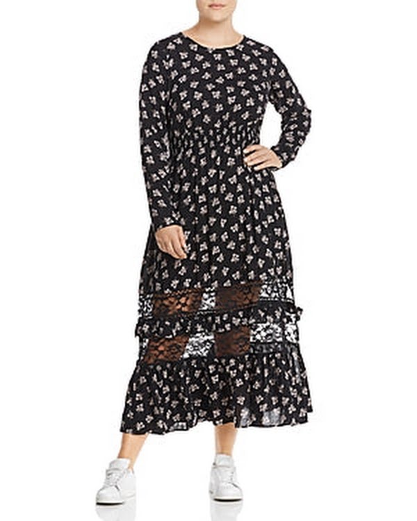 lost ink maxi dress Lost Ink Maxi dress with frills CHIC Kuwait Luxury Outlet