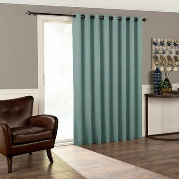 Eclipse Tricia Thermal Insulated Darkening Single Panel Drape Blinds Backyard