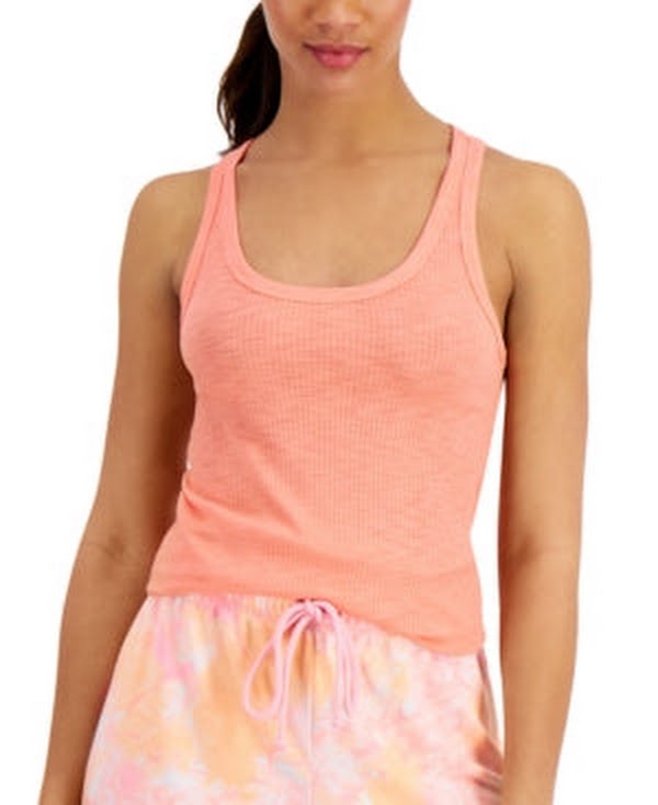 Jenni by Jennifer Moore Womens Ribbed Tank Top