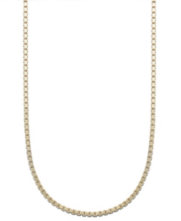 Giani Bernini 18K Gold Over Sterling Silver Necklace, 24″ Box Chain