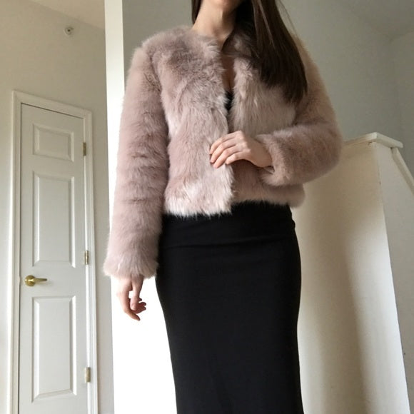Carolina Belle Faux Fur Coat, Size Small