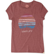 Life Is Good Feather Simplify Sun Tree Tee, Size Large